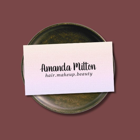 ミニマリストエレガントテクスチャパステル美しい 名刺