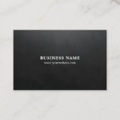 ミニマリストエレガントテクスチャブラックコンサルタント 名刺 (正面)