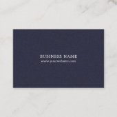 ミニマリストエレガントテクスチャブルーコンサルタント 名刺 (正面)