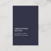 ミニマリストエレガントテクスチャブルーコンサルタント 名刺 (正面)