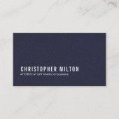 ミニマリストエレガントテクスチャブルーコンサルタント 名刺 (正面)