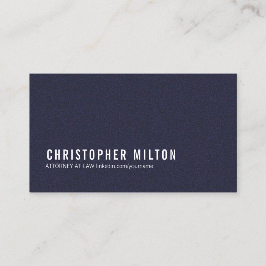 ミニマリストエレガントテクスチャブルーコンサルタント 名刺 (正面)