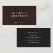 ミニマリストエレガントテクスチャ 名刺 (正面/裏面)