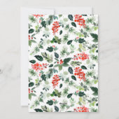 ミニマリストエレガントパインツリーのクリスマスグリーティング シーズンカード (裏面)