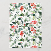 ミニマリストエレガントパインツリーのクリスマスグリーティング シーズンカード (裏面)