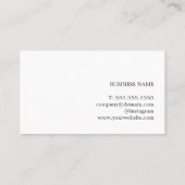 ミニマリストエレガントパステルコンサルタント 名刺 (裏面)