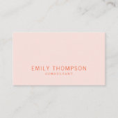 ミニマリストエレガントパステルコンサルタント 名刺 (正面)