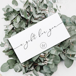 ミニマリストエレガントブランドロゴギフト証明書