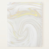 ミニマリストエレガント大理石プロフェッショナル プランナー手帳 (裏面)