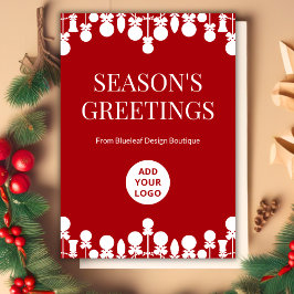 ミニマリストオフィスホリデーカード | カスタマイズ可能 シーズンカード