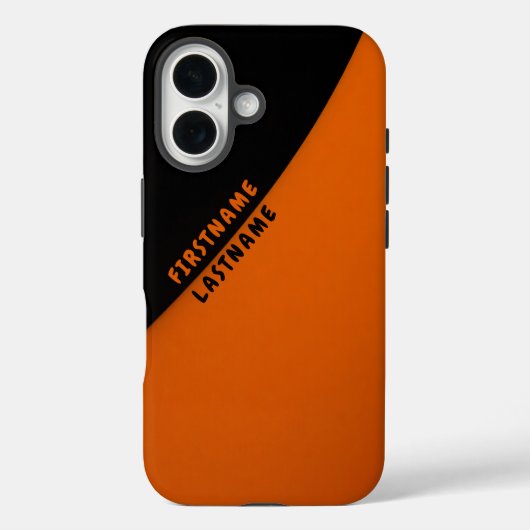 ミニマリストオレンジとブラック抽象芸術 Case-Mate iPhoneケース (裏面)