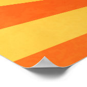 ミニマリストオレンジイエローサンレイズ ポスター (角)