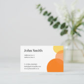 ミニマリストオレンジサークルオセアニア 名刺 (スタンド正面)