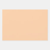 ミニマリストオレンジ&ブラウン無地のカラーシンプル ラッピングペーパーシート (正面)