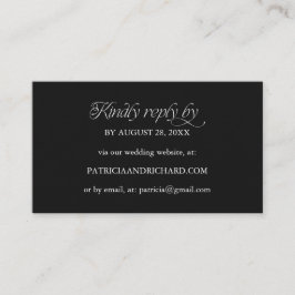 ミニマリストオンラインRSVP結婚式ウェブサイト エンクロージャーカード