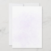 ミニマリストオーキッド結婚式招待状 招待状 (裏面)