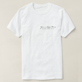 ミニマリストカスタムビジネス ロゴ Tシャツ