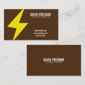 ミニマリストカスタム電気照明電気 名刺 (正面/裏面)