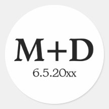 ミニマリストカップルイニシャルと日付