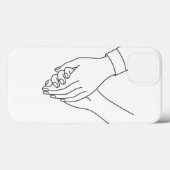 ミニマリストカップル持ち手の電話ケース – 回線 Case-Mate iPhoneケース (裏面 (横))