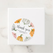 ミニマリストカボチャ秋ベビーシャワーラウンド フェイバータグ (インサイチュ)