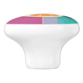 ミニマリストカラーブロックレモン セラミックノブ (側面)