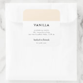 ミニマリストカラー包装キャンドル化粧品ラベル スクエアシール (バッグ)