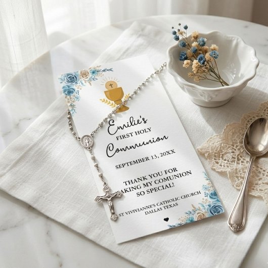 ミニマリストカリグラフィー初領聖体祈祷