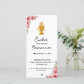 ミニマリストカリグラフィー ファーストコミュニオン 祈りのカード (スタンド正面)