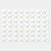 ミニマリストカワイトイースターラッピング紙 ラッピングペーパーシート (正面2)