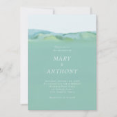 ミニマリストカントリーウェディング招待状 招待状 (正面)