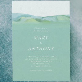 ミニマリストカントリーウェディング招待状 招待状