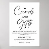 ミニマリストカードとギフトありがとうご結婚ざいま ポスター (正面)