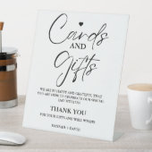 ミニマリストカードとギフトありがとうご結婚ざいま 台座サイン (インサイチュ)