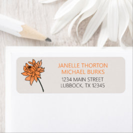 ミニマリストキク住所 シール