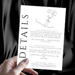 ミニマリストキスをするラインア結婚ートカップルの詳細 エンクロージャーカード