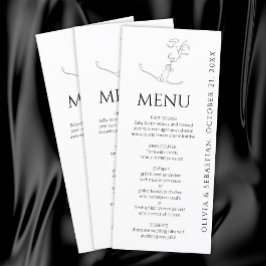 ミニマリストキスをするワンラインア結婚ートカップル メニュー