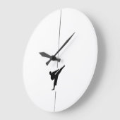 ミニマリストキックボクシング – 武術アーツラージクロック ラージ壁時計 (傾斜)