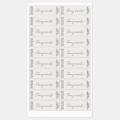 ミニマリストキャンドルジャー薄い垂直ラベルセット ラベル (シート)