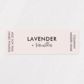 ミニマリストキャンドルジャー薄い垂直ラベルセット ラベル (デザイン1)