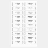 ミニマリストキャンドルジャー薄い垂直ラベルセット ラベル (シート)