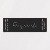 ミニマリストキャンドルジャー薄い垂直ラベルセット ラベル (デザイン1)