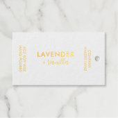 ミニマリストキャンドルラベル（ブランドパッケージ） ギフトタグ (正面 (横))