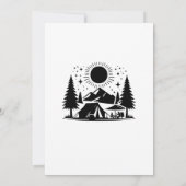 ミニマリストキャンプバチェロレッテ 招待状 (裏面)