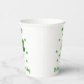 ミニマリストキュートハッピーセントパトリックの日紙クー 紙コップ (右)