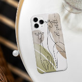 ミニマリストキリン連続ラインアートスケッチ Case-Mate iPhoneケース