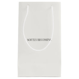 ミニマリストギフトバッグ Softly Becoming スモールペーパーバッグ