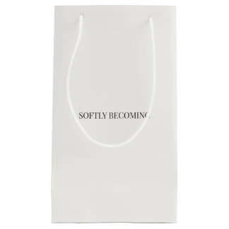 ミニマリストギフトバッグ Softly Becoming スモールペーパーバッグ