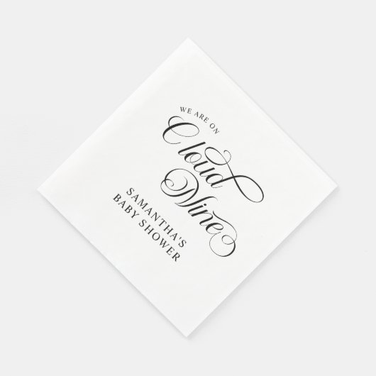 ミニマリストクラウドナイン赤ちゃんシャワー スタンダードランチョンナプキン (角)