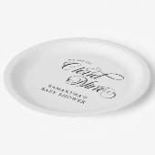 ミニマリストクラウドナイン赤ちゃんシャワー ペーパープレート (アングル)